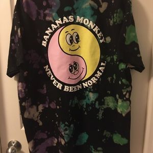 BANANA MONKEY by ACE FAMILY FASHION ‘NEVER BEEN NORMAL’ TYE DIE BLACK T-…
